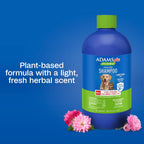 Adams flea and tick shampoo lather texture for sensitive skin pet washing.