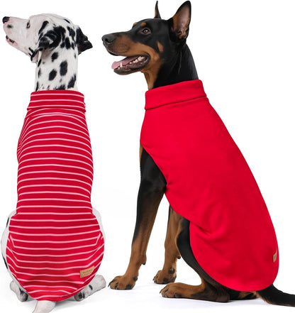 KYEESE 2Pack Dog Sweater Soft Dogs Clothes Warm Pets Clothes Turtleneck Pets Coats Dog Sweaters for Small Dogs Girl Pullover Small Pet Sweaters Stretchy Pet Sweatshirt - Image 15