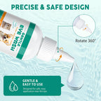 Oimmal 100ml pet eye drops showing easy squeeze dropper nozzle.