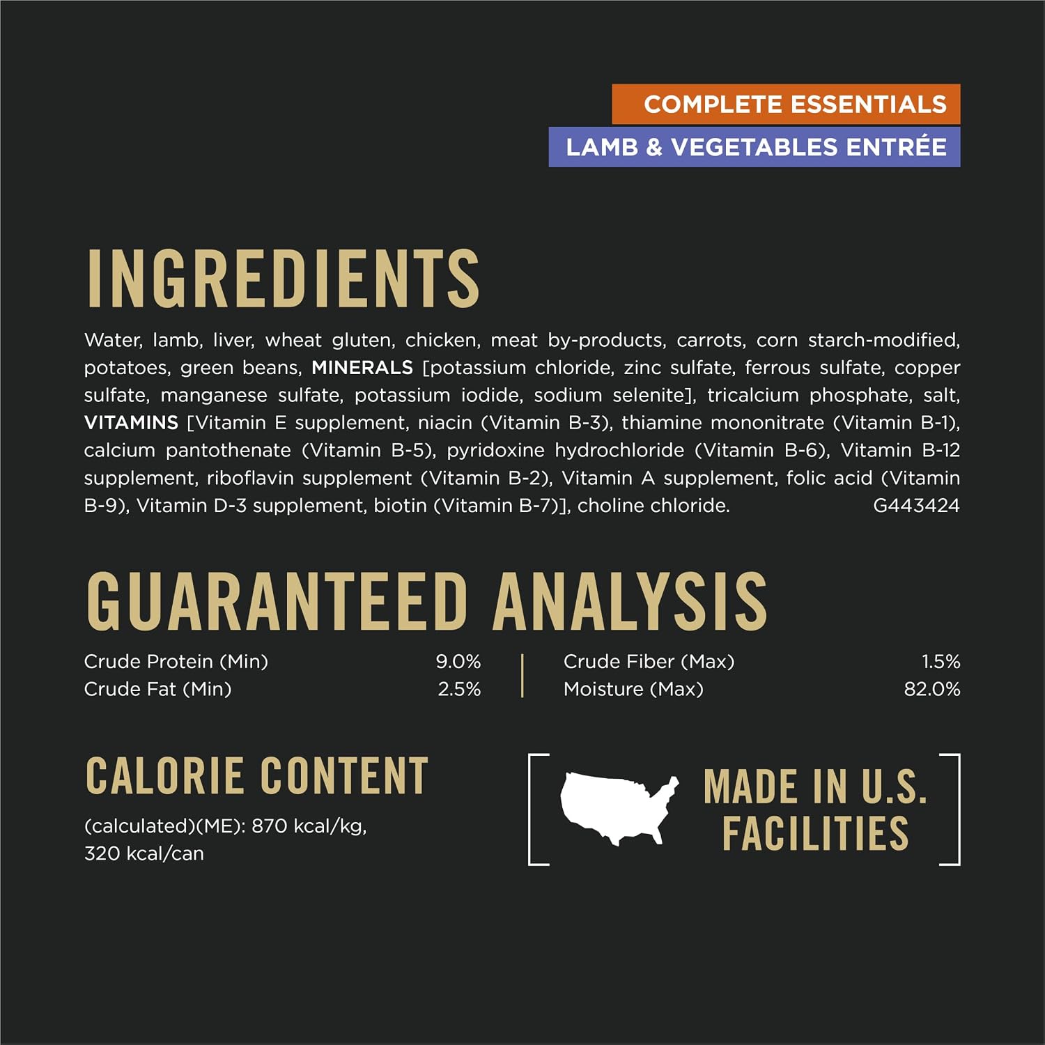 Balanced nutrition adult wet dog food cans for immune and coat support.