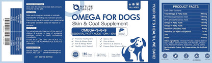 NATURE TARGET Omega 3 Fish Oil for Dogs, Salmon Oil for Dogs Skin and Coat with EPA & DHA Fatty Acids, Dog Itchy Skin Relief & Hot Spot Treatment, Anti Shedding, Support Hip & Joint Health - 180 ct - Image 9