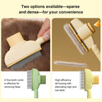 Triharyar non slip ergonomic handle pet grooming comb for cats and dogs