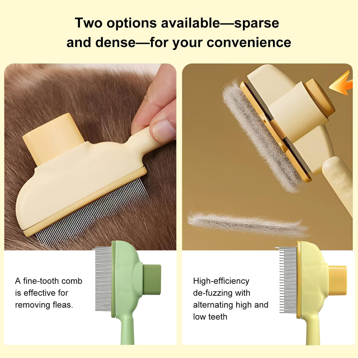 Triharyar non slip ergonomic handle pet grooming comb for cats and dogs