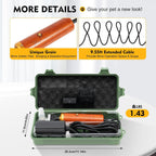 JUOPTGJ thick coat pet trimmer kit with multi size guide combs for livestock grooming