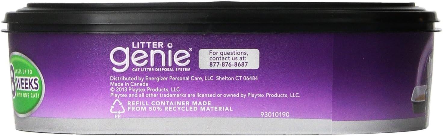 Seven layer odor barrier film demonstration of cat litter refill bag