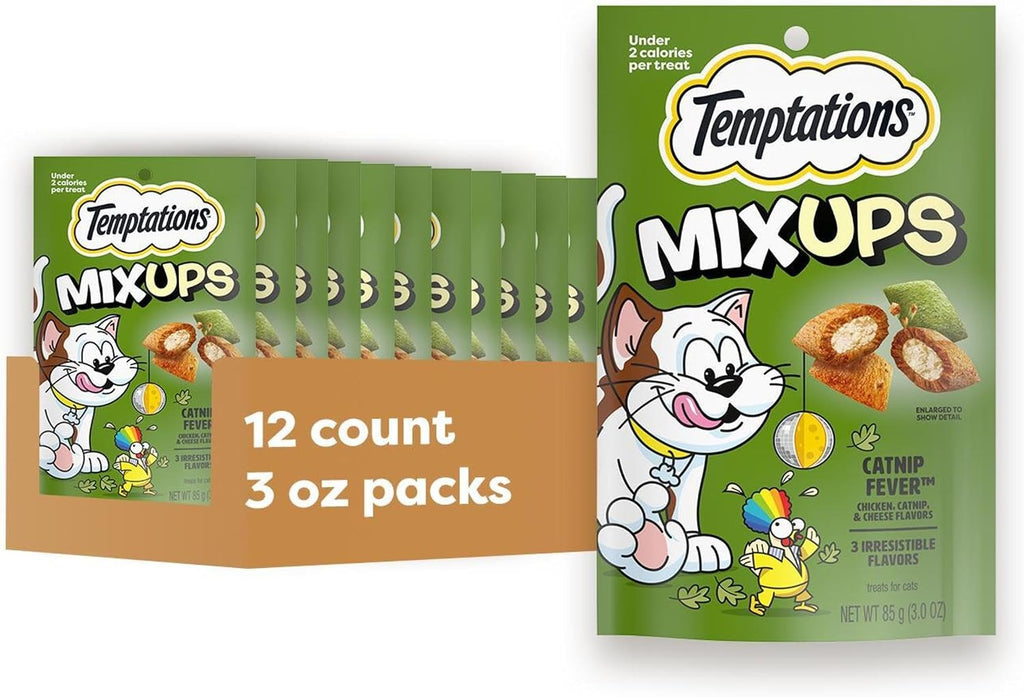 Temptations MixUps Crunchy and Soft Cat Treats, Catnip Fever, 16 oz - Image 15