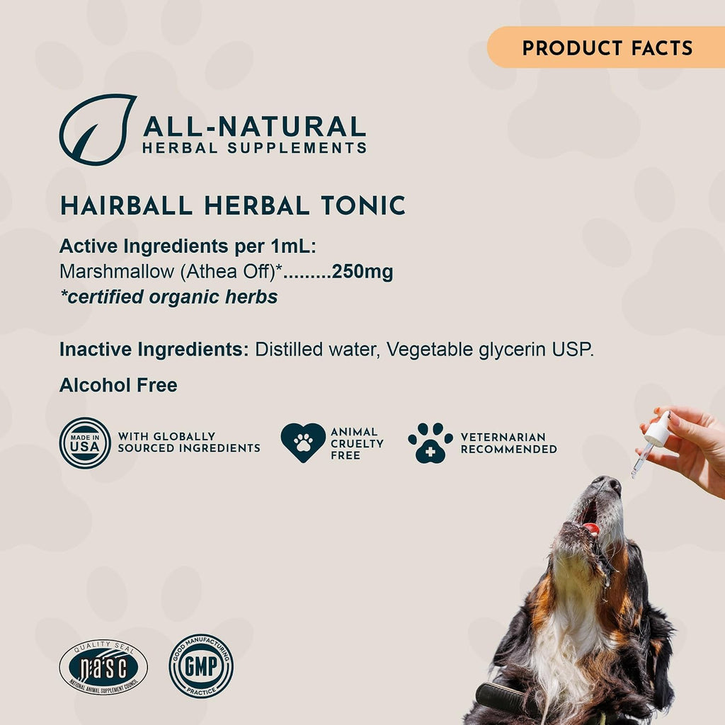 Back label view showcasing ingredient purity and manufacturing standards.