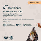 Back label view showcasing ingredient purity and manufacturing standards.