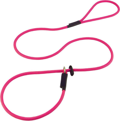 Slip Lead Dog Leash - Strong Nylon Training Rope with Spring-Loaded Adjustable Stopper - 5/16" x 4/5/6ft -No Pull Heavy Duty Leash for Small Medium Large Dogs(Black, 5 FT) - Image 10