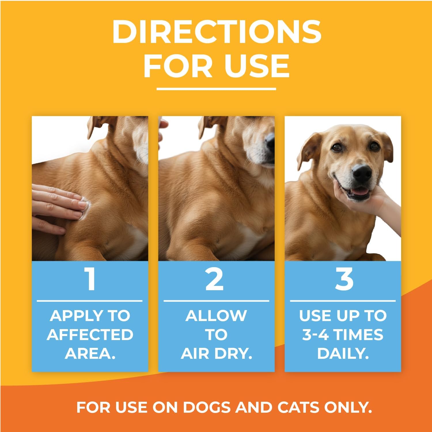 Authentic Paw Science anti itch pet lotion packaging back view with directions