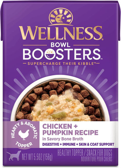 Wellness Bowl Boosters Simply Shreds Wet Dog Food Topper for Small,Medium,& Large Breeds,Grain Free,Natural,Chicken,Beef & Carrots,2.8 Ounce Pouch,(Pack of 24) - Image 9