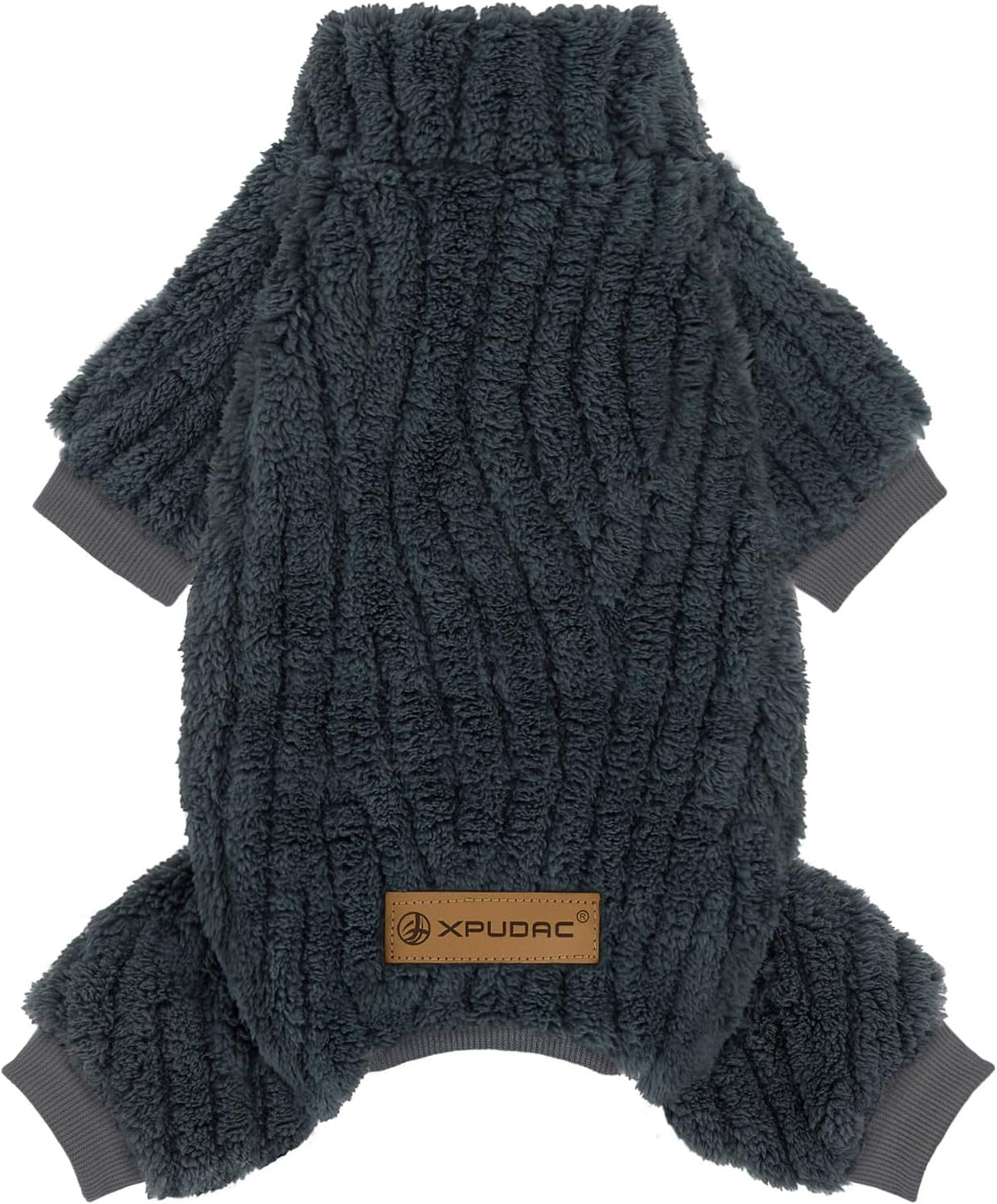 XPUDAC small pet winter clothes size perspective image.