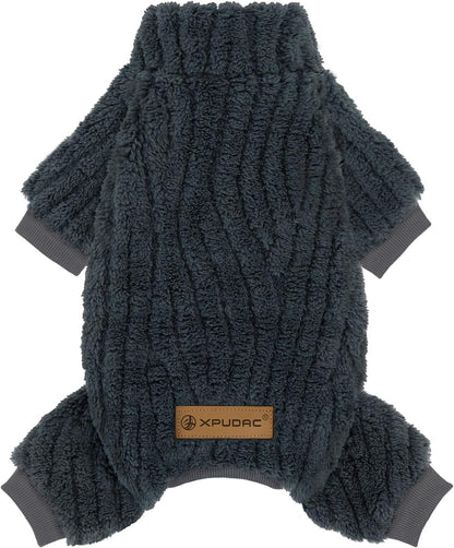 XPUDAC small pet winter clothes size perspective image.