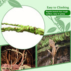 Full length view of the bend-a-branch artificial vine for reptile habitats.