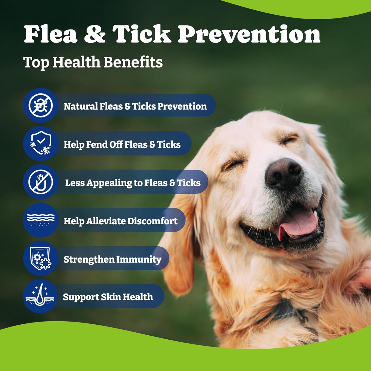 YoYoBay oral flea pills for dogs daily health supplement five in one shield