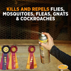Country Vet CV-80D livestock fly spray product packaging display