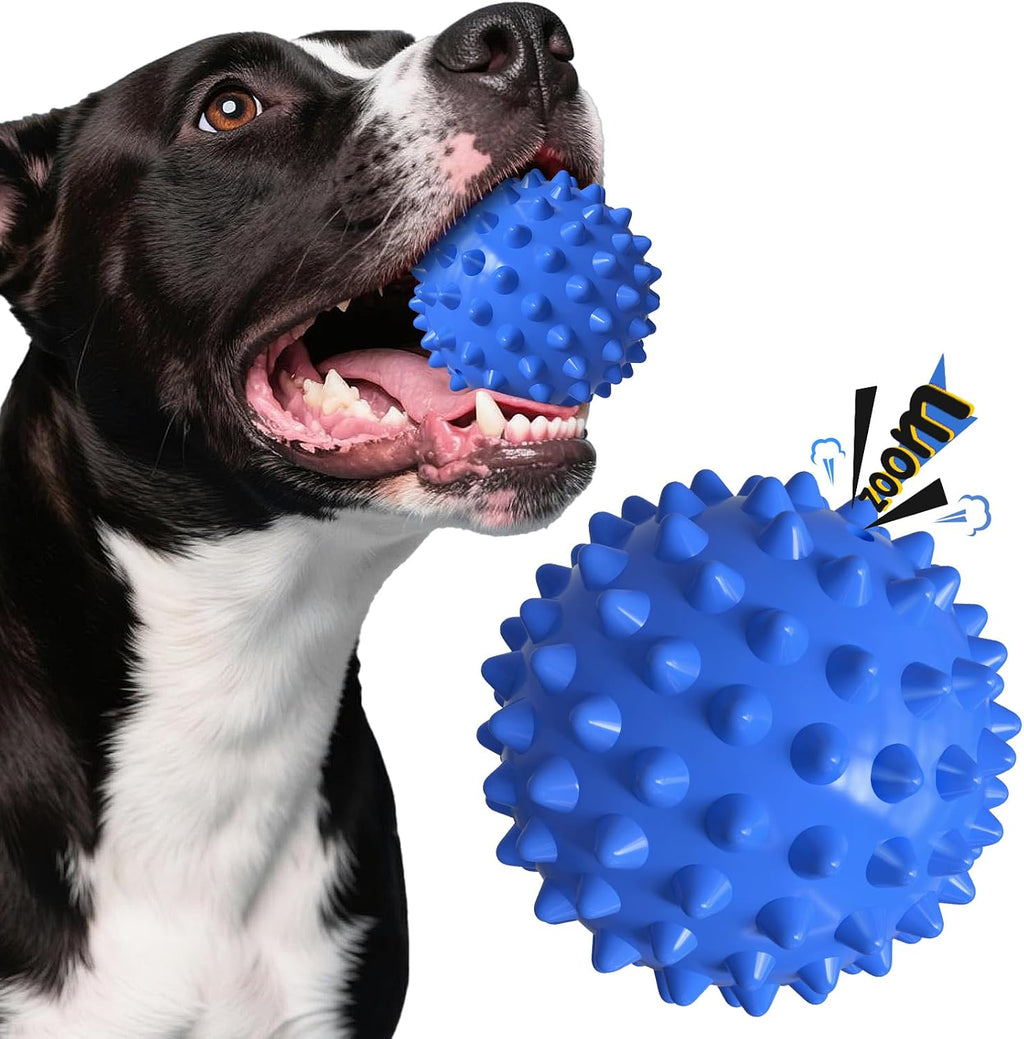 Beef-Flavored Durable Dog Ball for Aggressive Chewers, Tough Squeaky Rubber Toy for Pitbulls Large & Medium Breeds - Image 14