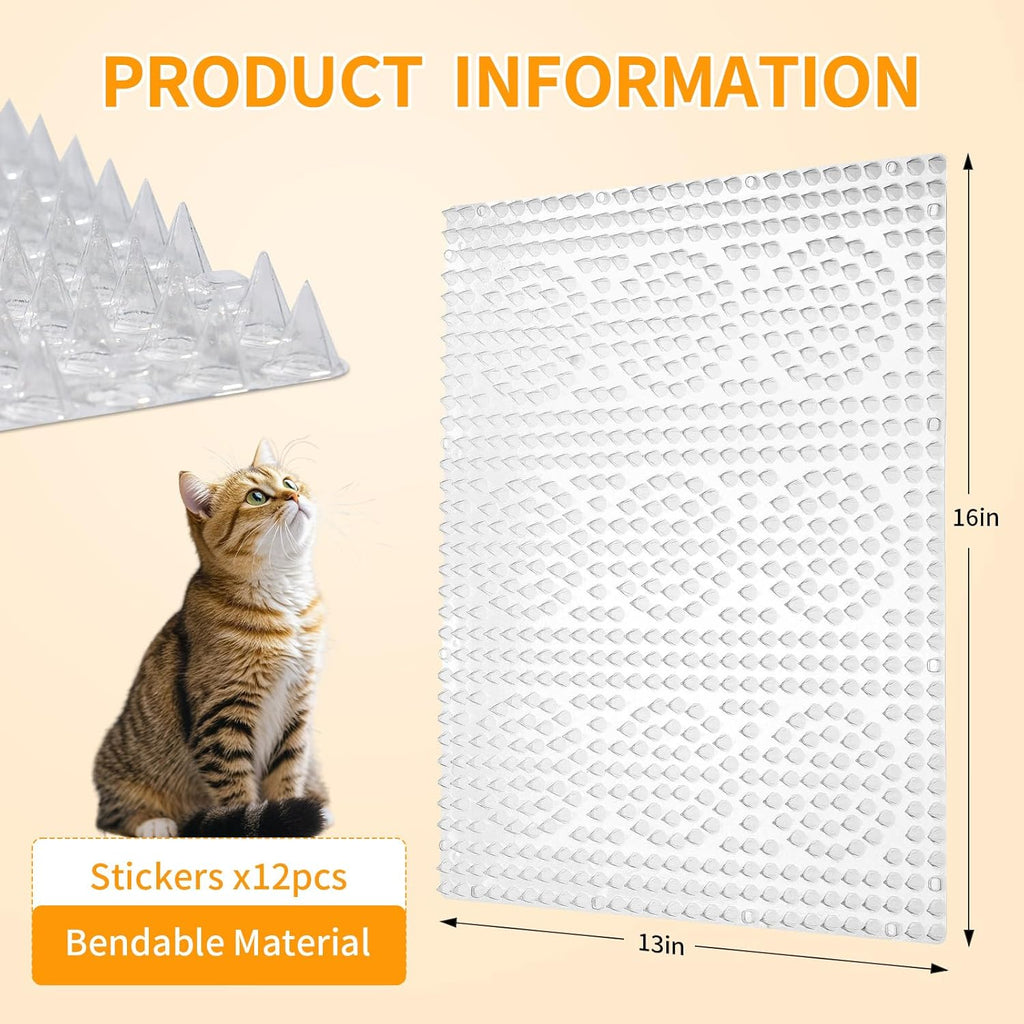 Twelve pack of GAResy cat deterrent mats