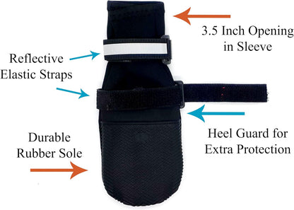 Bark Brite neoprene dog booties for large breeds