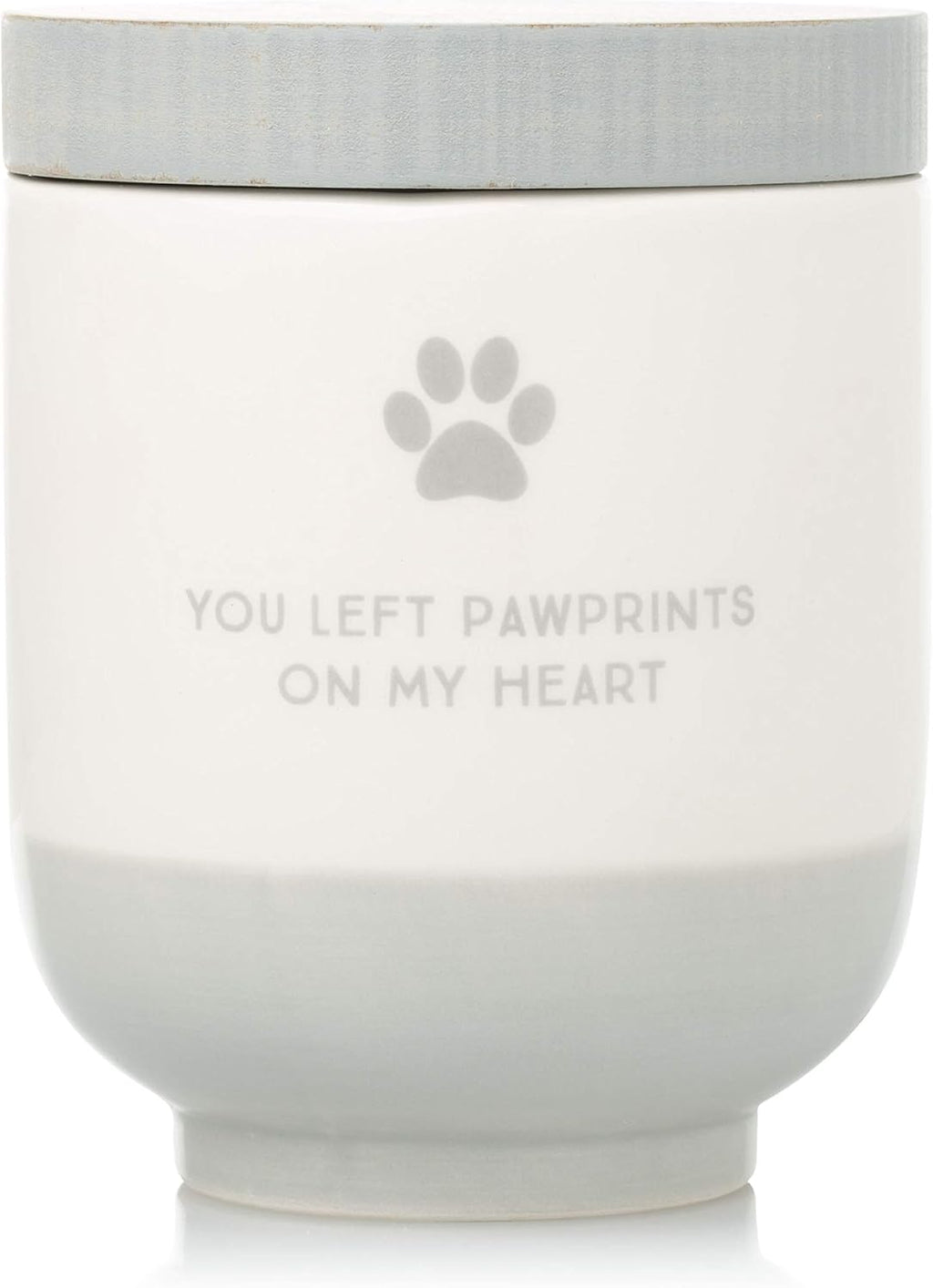 Pearhead Pet Ceramic Forever in Our Hearts Urn, Pet Memorial, Dog Or Cat Keepsake Urn, Rainbow Bridge, Gold - Image 10