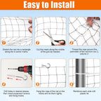YeeBeny safety net applied to a domestic staircase