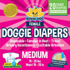 Bodhi Dog Disposable Female Dog Diapers - Super Absorbent Dog Diapers for Female Heat Cycle - Adjustable Fit Pee Wraps for Potty Training, Moisture Control & Wetness Indicator - Extra Large (20 Count) - Image 9