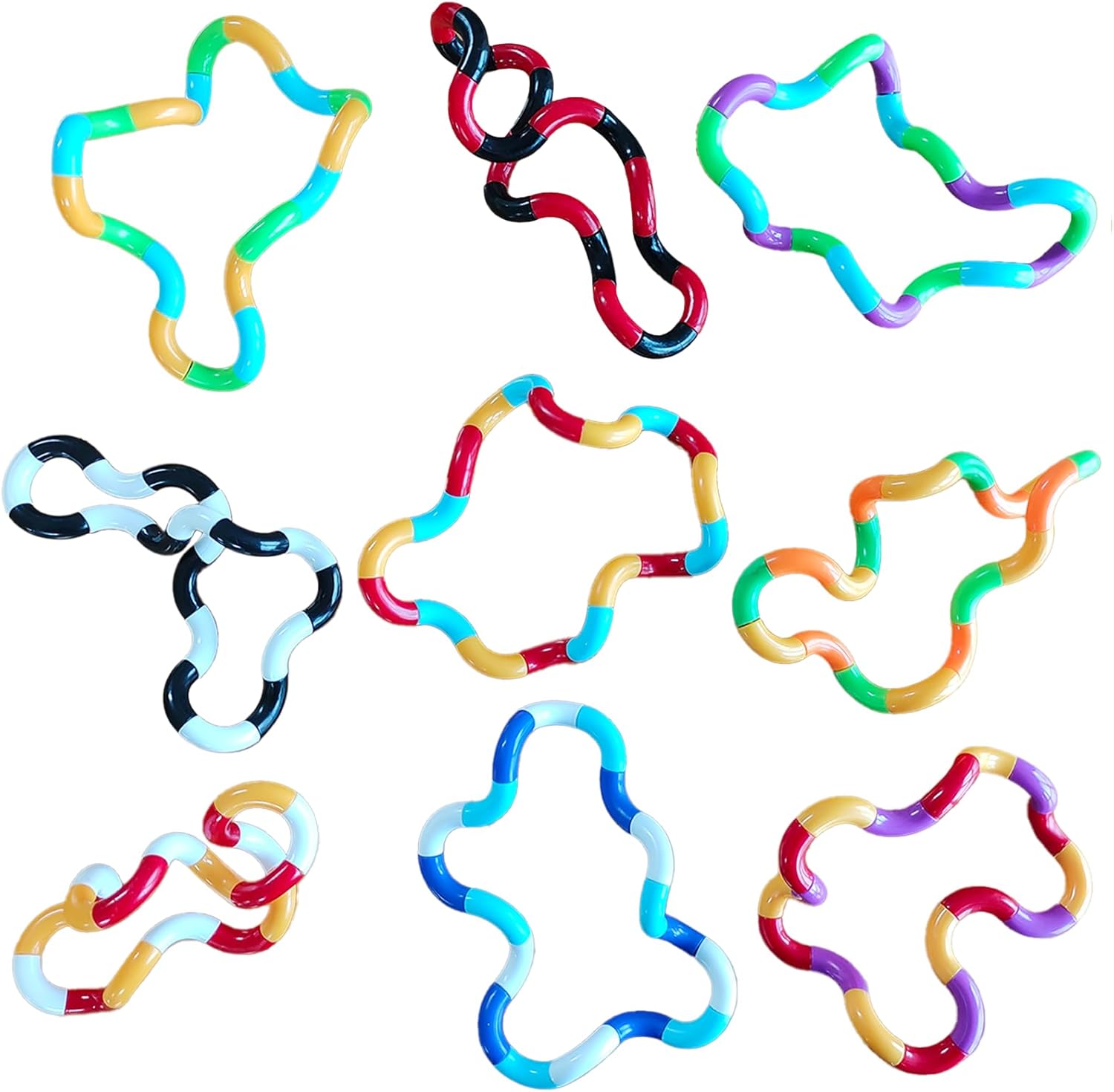 Cevioce 9 piece fidget toy set front view for stress relief