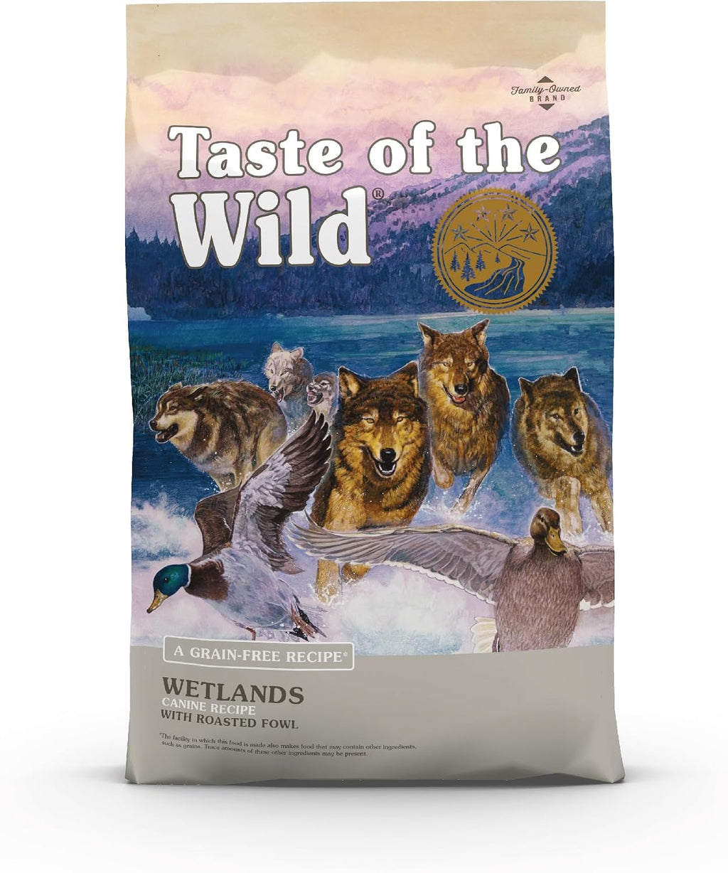 Taste of the Wild Wetlands canine recipe with probiotics and omega fatty acids benefits