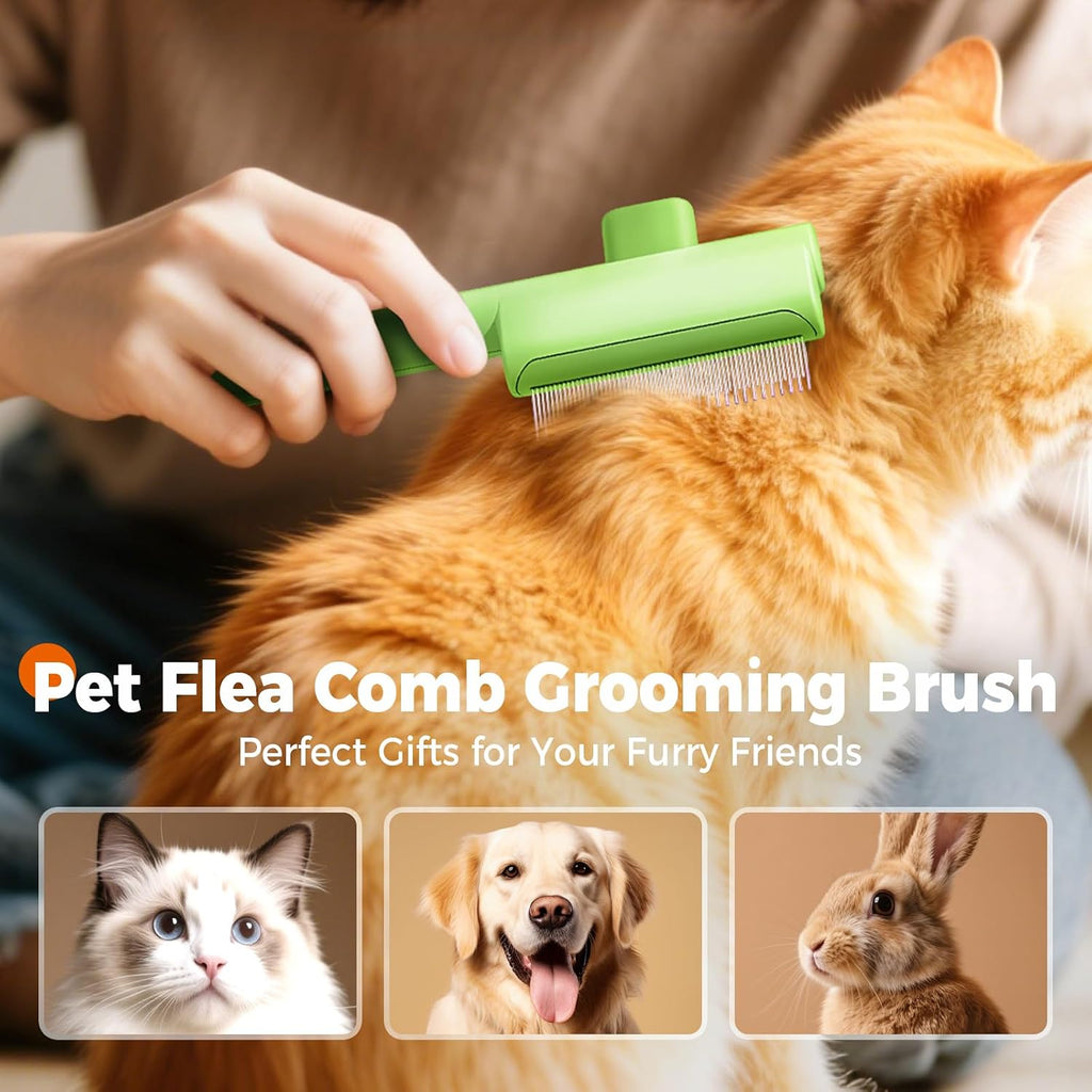 Ergonomic handle design of the Zrpot dual color pet hair removal tool.