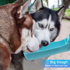 Soicta dog water bowl attachment showing disassembled cleaning parts