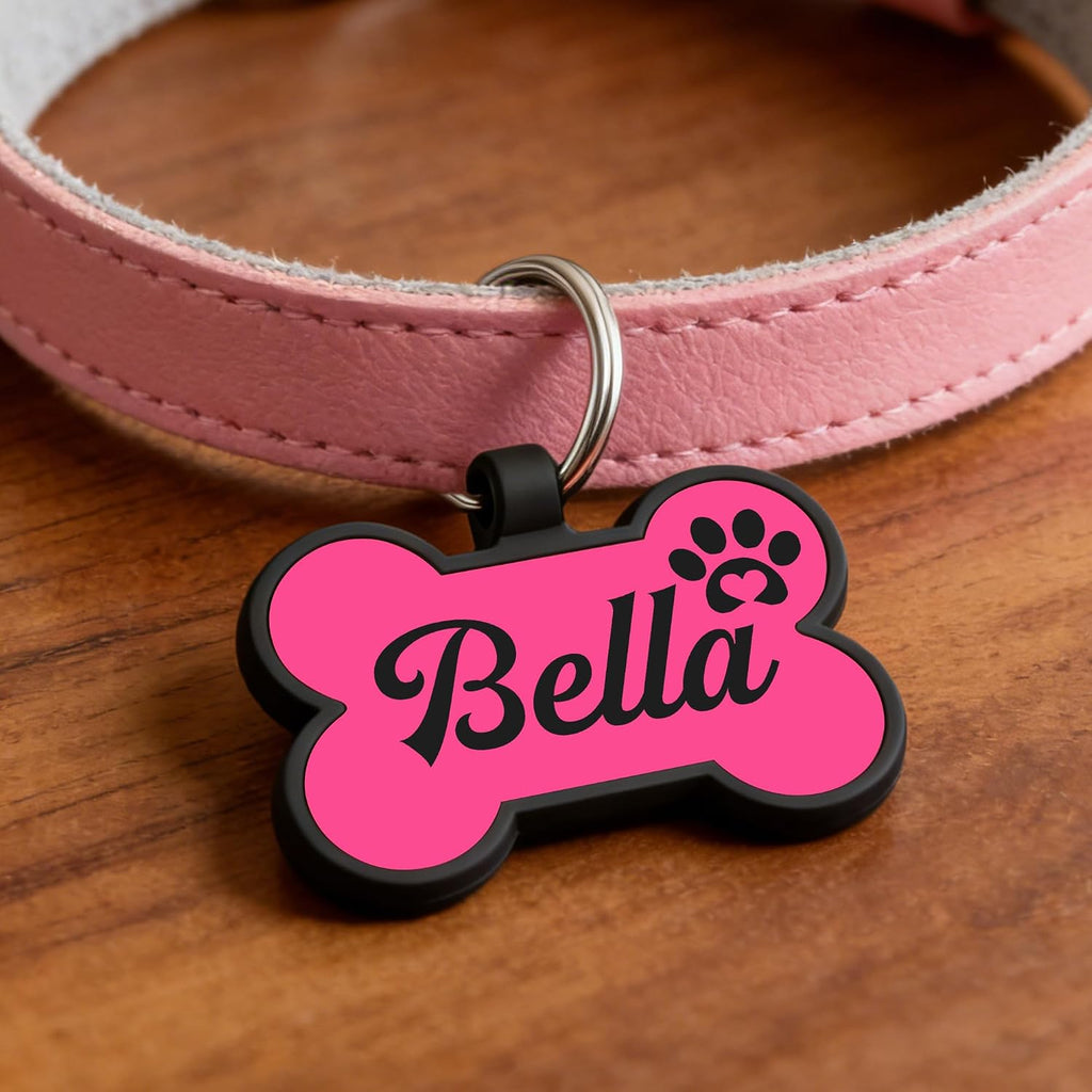 EDSG custom engraved silent pet tag with name personalization