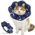 QIYADIN soft cat cone recovery collar front view for post surgery protection