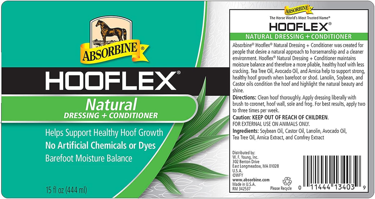 Absorbine Hooflex All Natural Dressing And Conditioner built-in brush cap detail