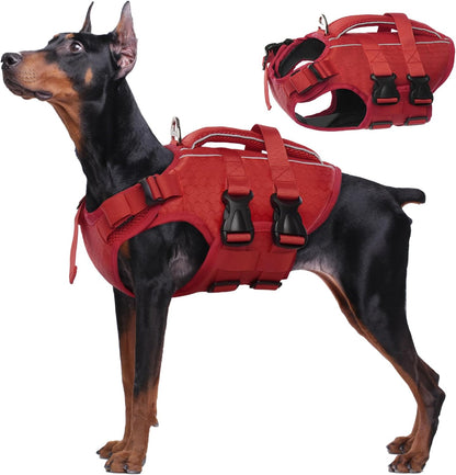 Kuoser Dog Life Jacket High Flotation, Reflective Dogs Life Vest for Swimming Boating, Adjustable Small Medium Large Dog lifejacket, Lightweight Dogs Life Preserver Rescue Handle Spring Summer Pool - Image 14