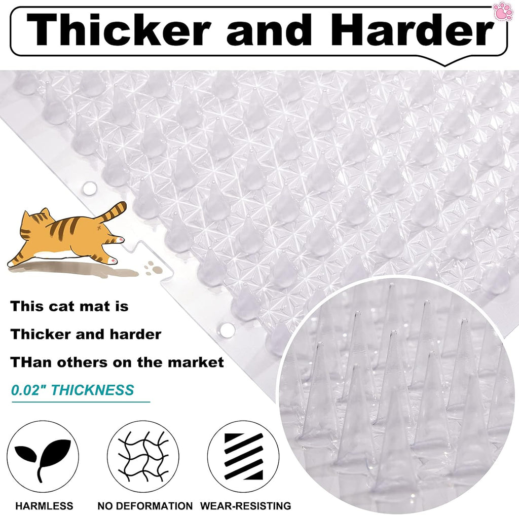 Cat deterrent mat placed on kitchen counter for pet safety