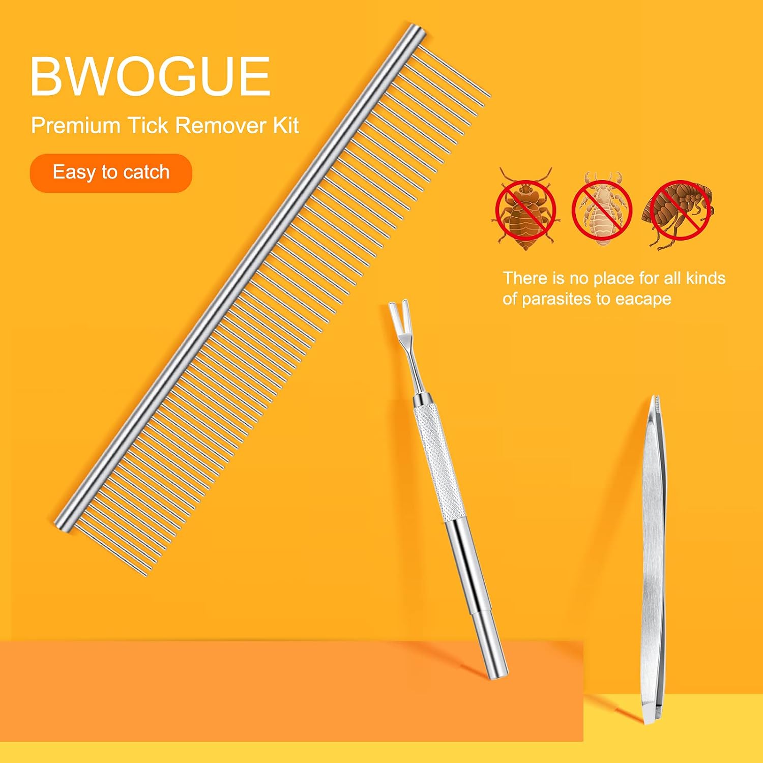Bwogue tick removal tweezers for dogs and cats