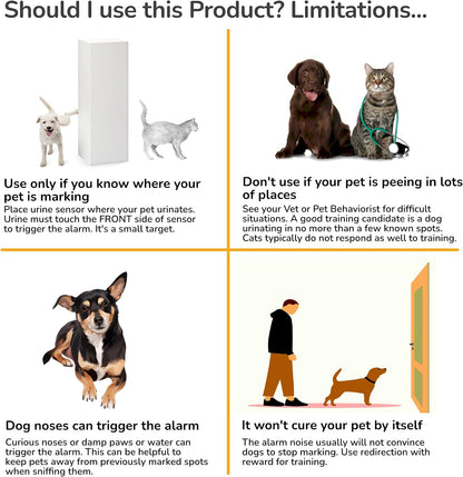 SprayAlert pet behavior correction device package showcasing the premium imported components