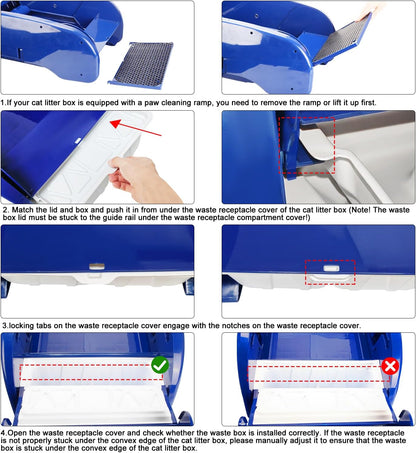 Multi-pack of litter box waste containers for Nature's Miracle
