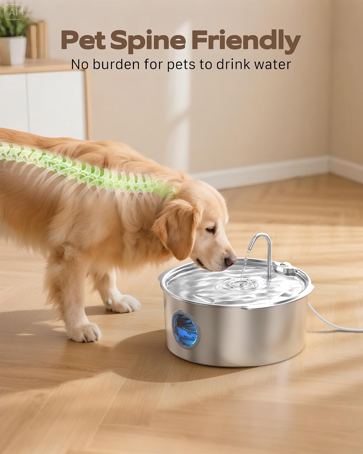 Quiet pump mechanism for Grookpet dog fountain