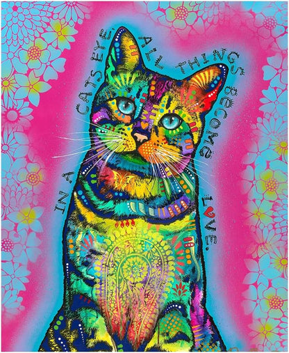 Dawhud Direct 50x60-Inch Cat Blanket Dean Russo 9 Lives - Plush Fleece Throw Blanket for Adults and Kids - Soft and Cozy for Bed, Couch, or Travel - Thoughtful Cat Lover Gifts for Women - Image 11