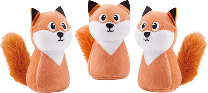 Close up view of the gentle material on Outward Hound squeaky squirrels