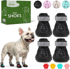 EVA Dog Shoes- Non-Slip Waterproof Dog Booties for Hot Pavement Summer, Easy ON & Off Reflective Adjustable Pet Boots & Paw Protectors, Rugged Sole for Small Medium Large Dog Outdoor Walking (Beige,M) - Image 10
