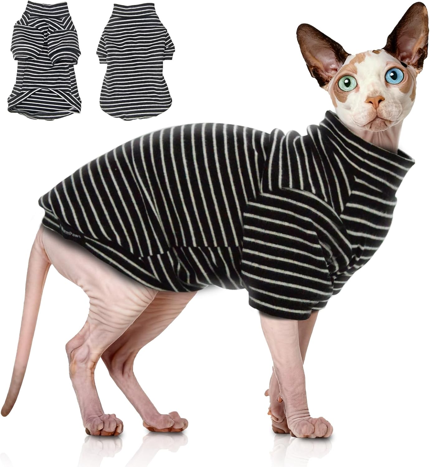 Sphynx Cat Sweater Soft Warm Long Sleeve Fleece for Cats&Small Dogs - Image 13