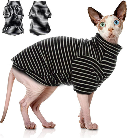 Sphynx Cat Sweater Soft Warm Long Sleeve Fleece for Cats&Small Dogs - Image 13