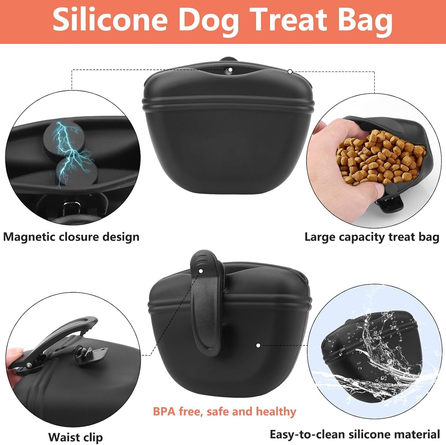 Two puppy training clickers with wrist straps in dark green and black colors.