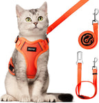 Cat Harness and Leash for Walking, Cat Car Harness, Escape Proof Soft Adjustable Vest Harnesses for Cats, Easy Control Breathable Reflective Strips Harness, Kitten Harness and Leash Set, Black, S - Image 15