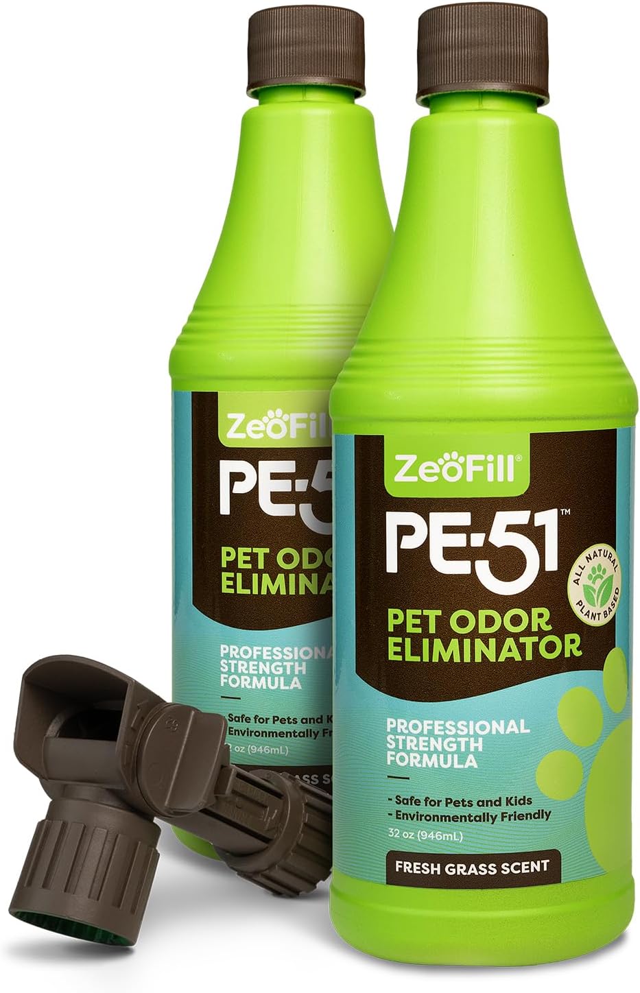 Zeofill PE-51 professional strength pet turf cleaner side view profile