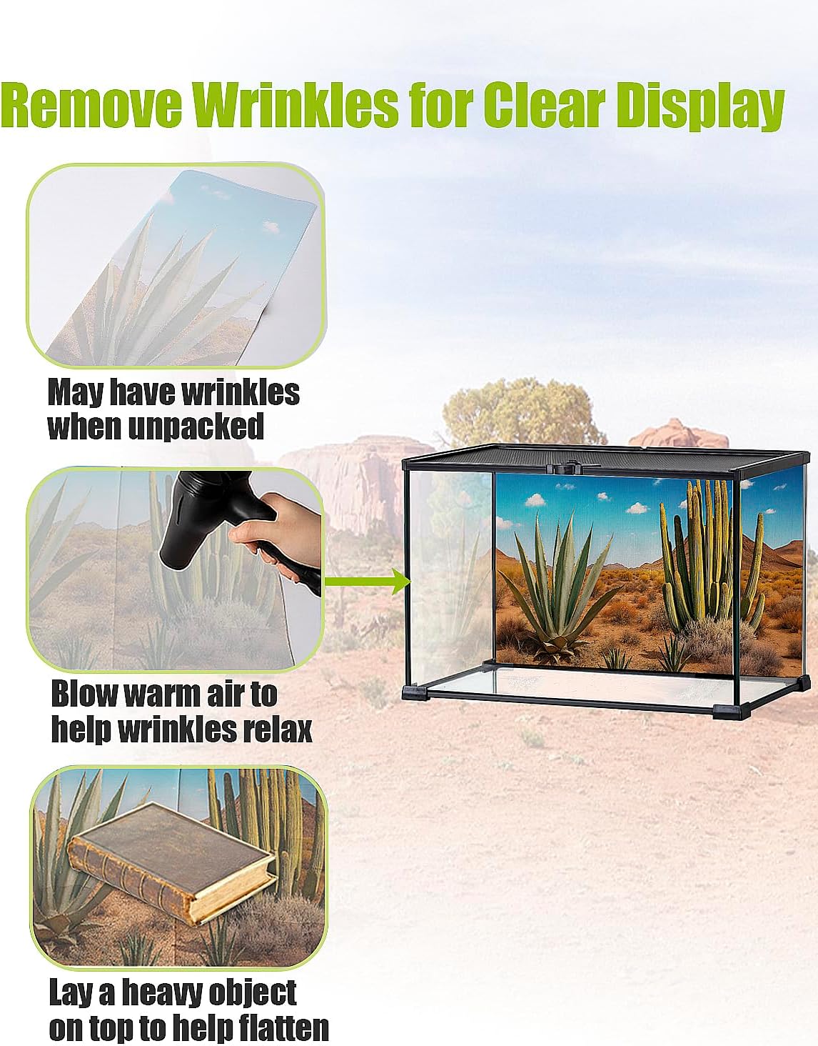 Helidrago leopard gecko enclosure background featuring a natural rocky stone wall style layout.