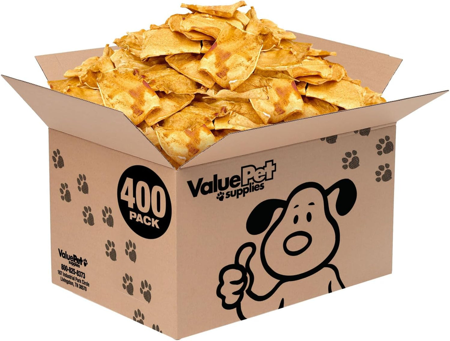 ValueBull USA Rawhide Chips, Natural Beef Flavor, 100 Count Bulk Pack - Natural & Safe, USA Beef Hide, Long Lasting, Chemical Free, No Artificial Flavors - Image 9