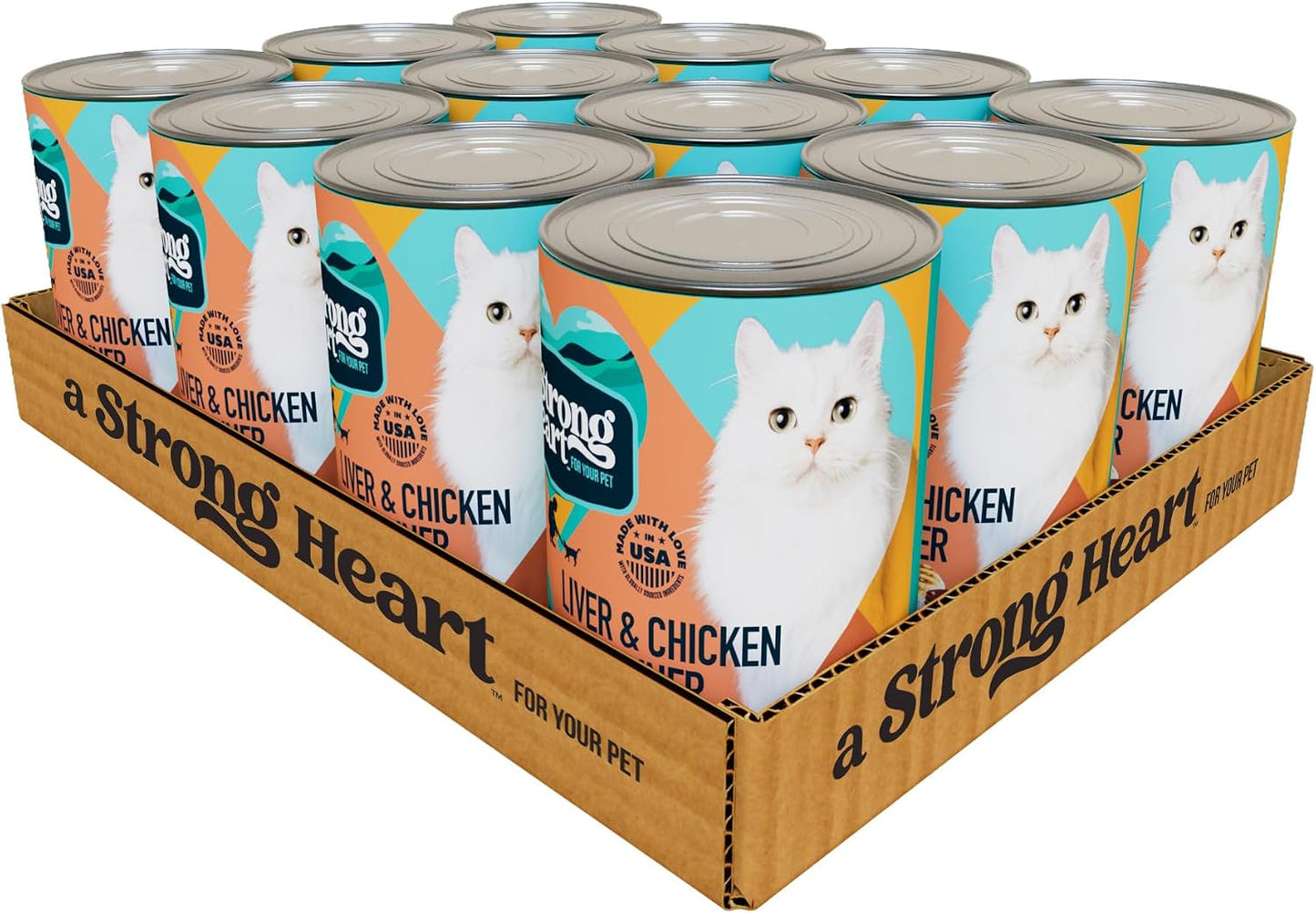 A Strong Heart Canned Wet Cat Food, Special Supper Dinner Pt - Turkey, Whitefish & Liver - Complete & Balanced for Adult Cats, Made in USA - 13.2 oz Cans, Pack of 12 - Image 11